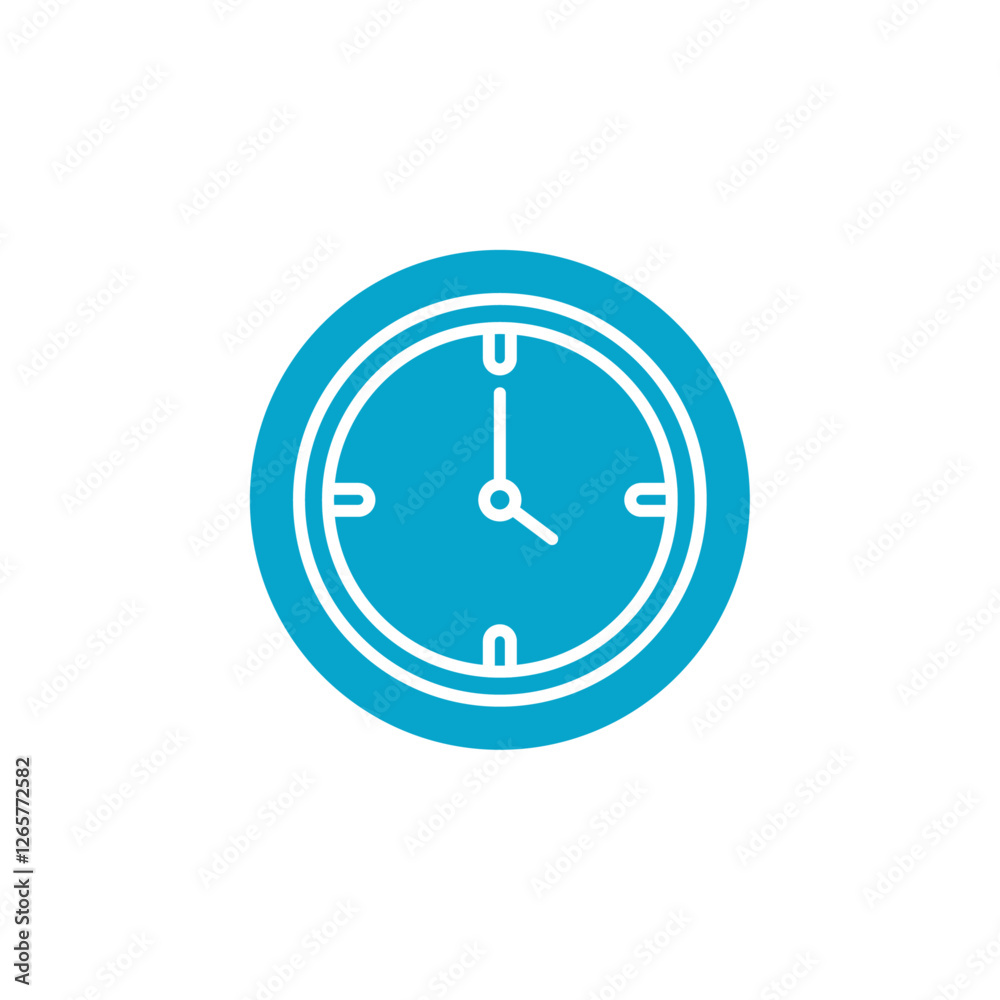 clock icon Simple thin line stroke vector clock icon Simple thin line stroke vector