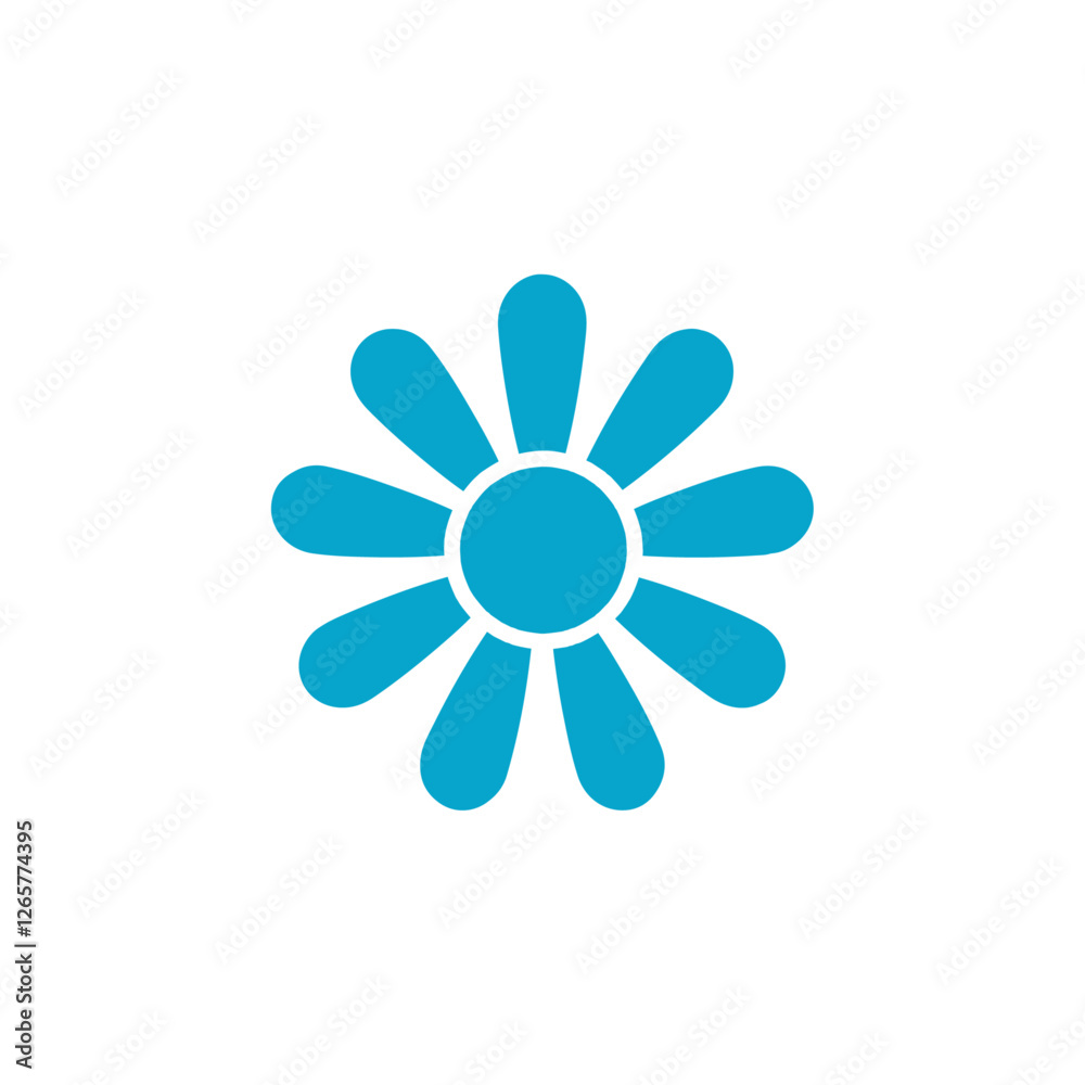 flower icon Simple thin line stroke vector flower icon Simple thin line stroke vector