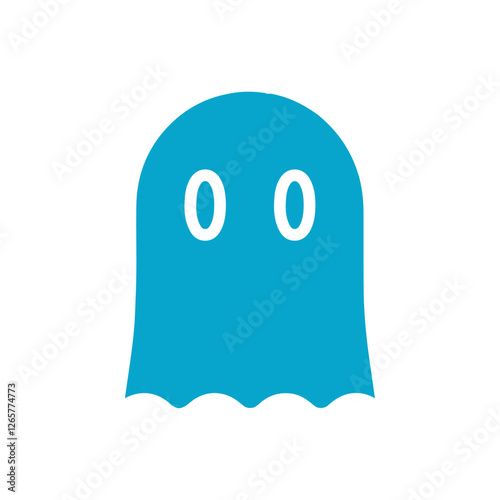 ghost icon Simple thin line stroke vector