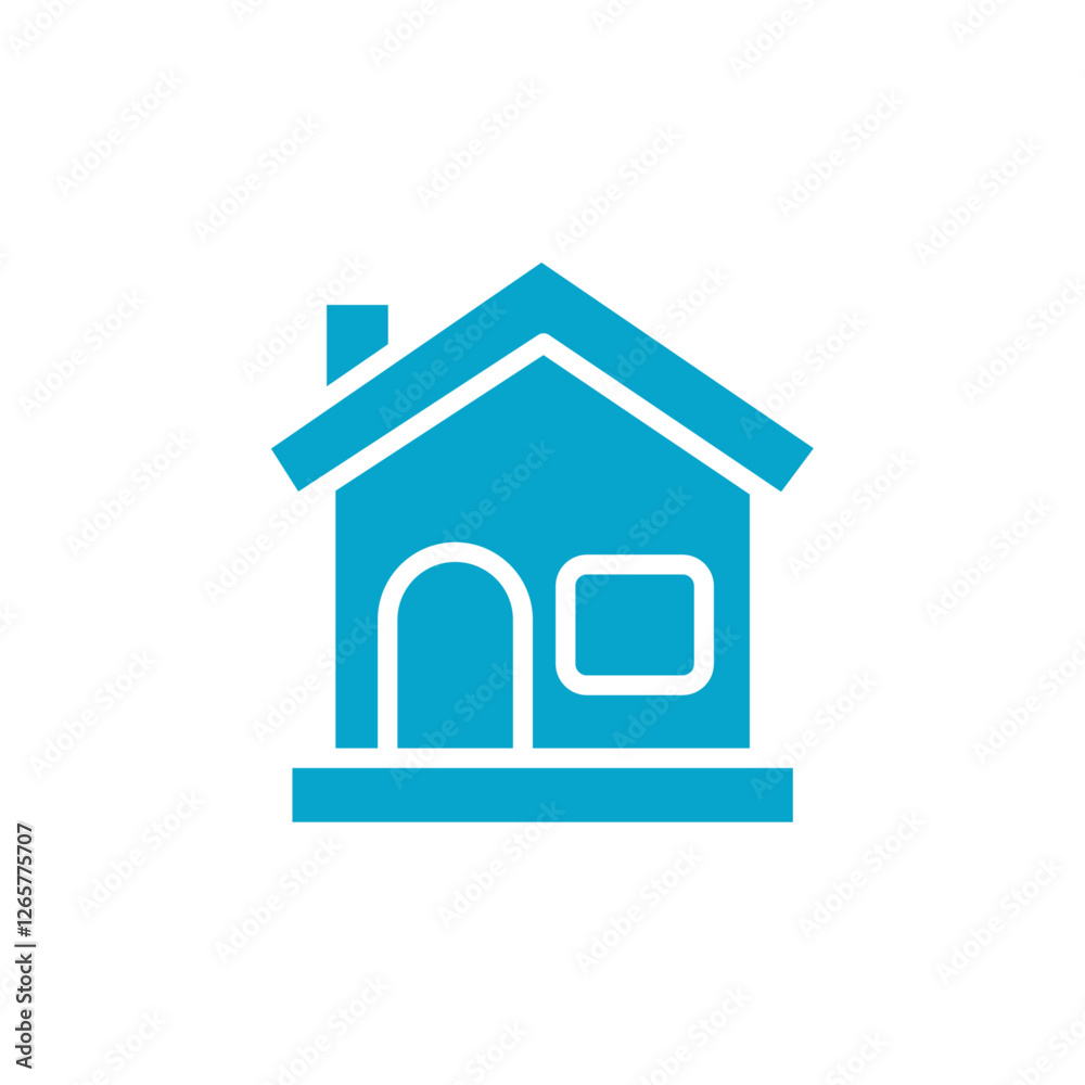 house icon Simple thin line stroke vector house icon Simple thin line stroke vector