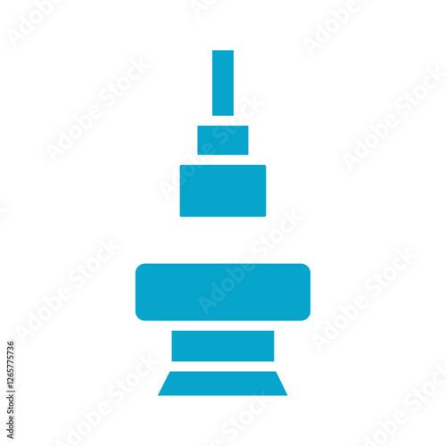 hydraulic press icon Simple thin line stroke vector