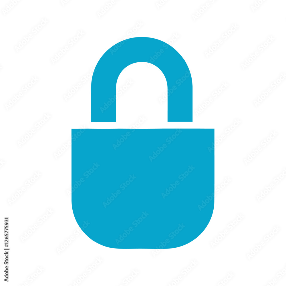 lock icon Simple thin line stroke vector lock icon Simple thin line stroke vector
