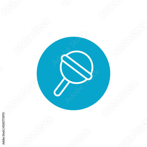 lolipop icon Simple thin line stroke vector