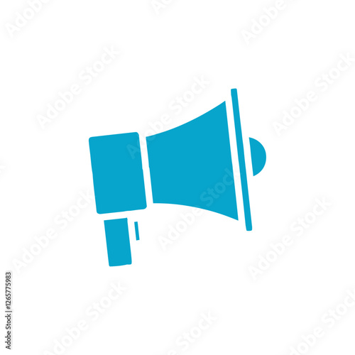 loud speaker icon Simple thin line stroke vector