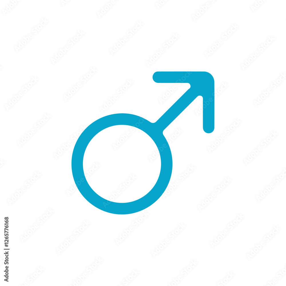 male sign icon Simple thin line stroke vector male sign icon Simple thin line stroke vector
