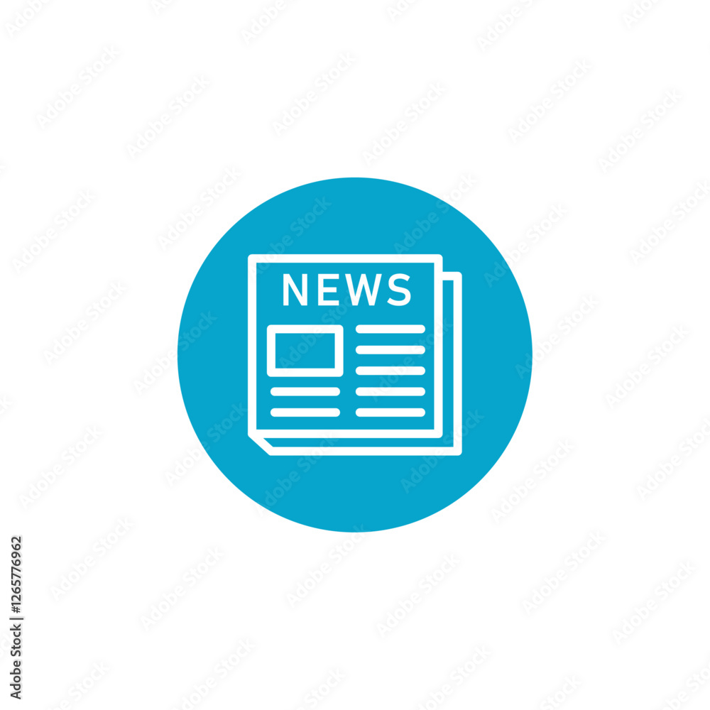news paper icon Simple thin line stroke vector news paper icon Simple thin line stroke vector