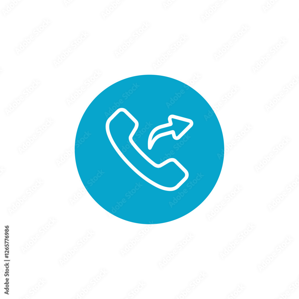 outgoing call icon Simple thin line stroke vector outgoing call icon Simple thin line stroke vector