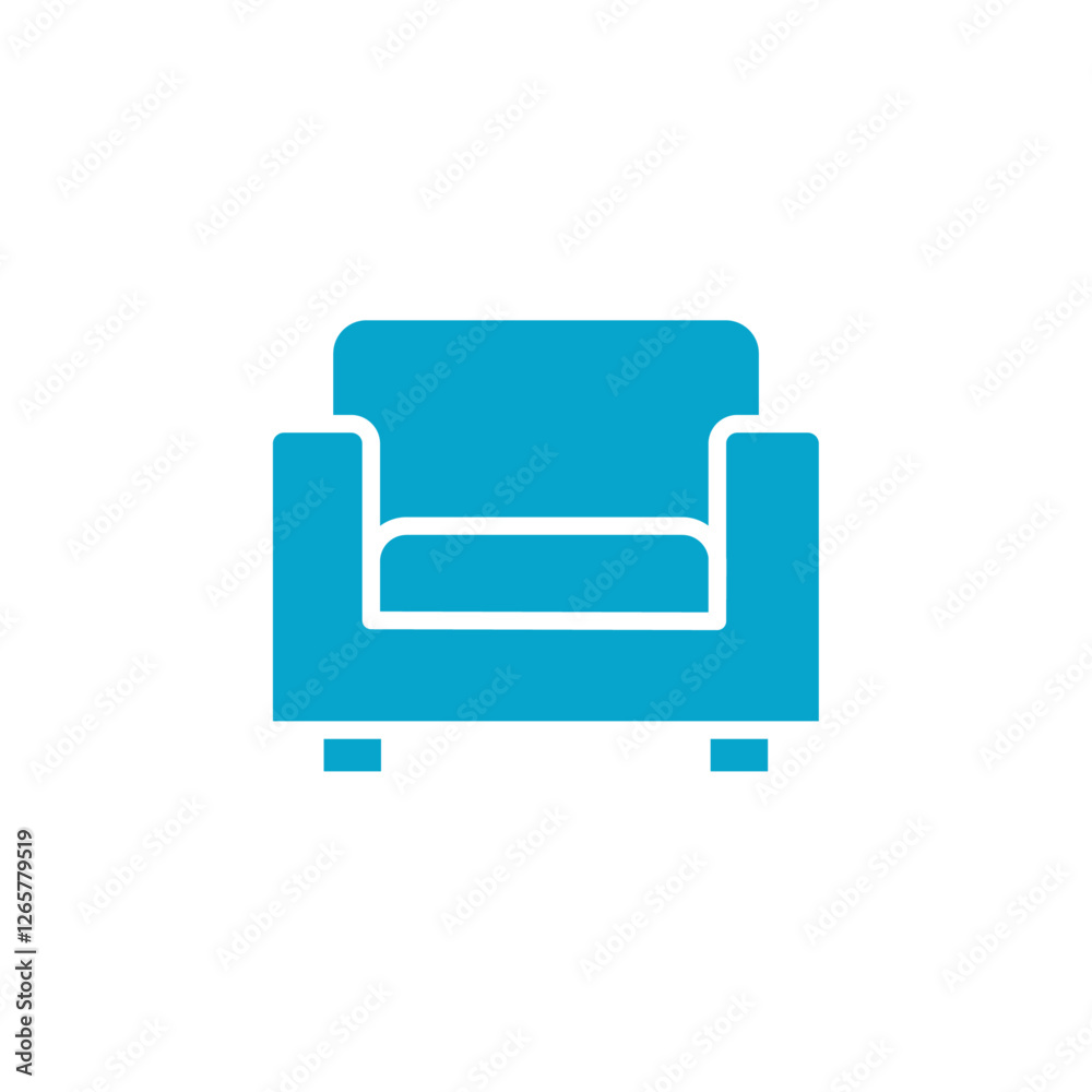 sofa icon Simple thin line stroke vector sofa icon Simple thin line stroke vector