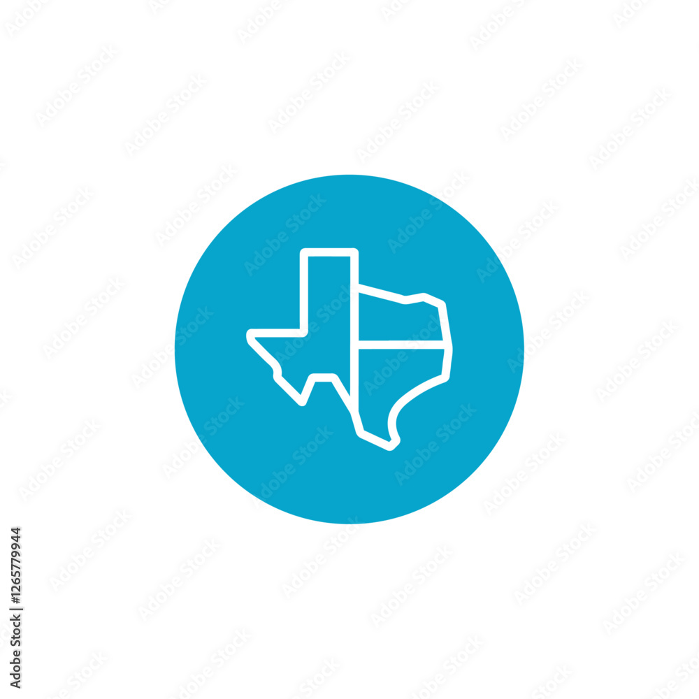 texas map icon Simple thin line stroke vector texas map icon Simple thin line stroke vector
