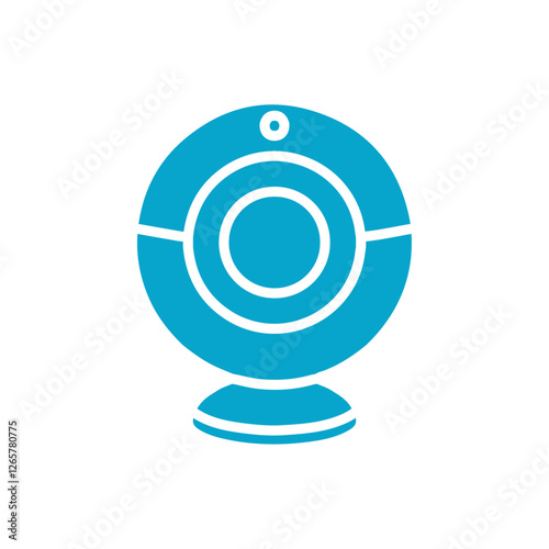 web cam icon Simple thin line stroke vector