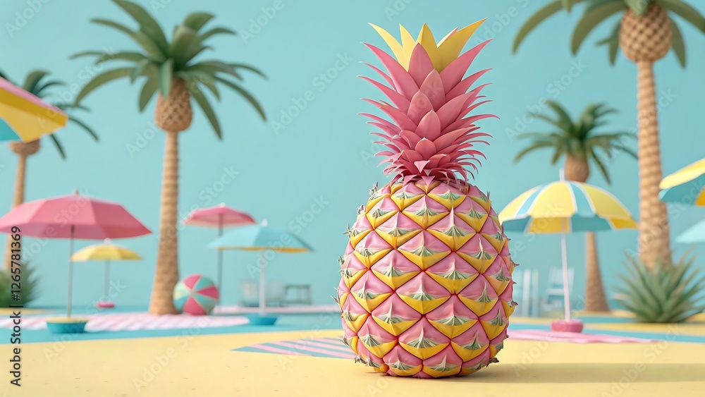 pineapple on the beach pineapple on the beach