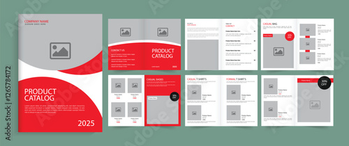 Modern Interior Design Portfolio Layout Template, Interior Design Magazine Layout template. Multipurpose Product catalog design, company furniture product catalogue, business brochure