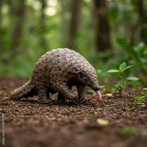 Pangolin on the ground