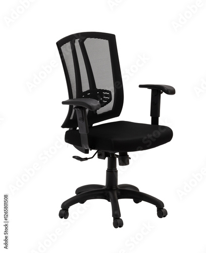 chair, office, furniture, business, armchair, seat, object, comfortable, black, leather, nobody, sit, design, work, wheel, empty, isolated, office chair, decor, equipment, job, new, manager, comfort, 