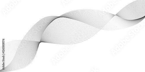 Abstract grey wave line texture background, White perforated mesh fabric waving on white background, Monochrome gradient spectrum line waves in a minimalist and elegant,abstract grey wave background .