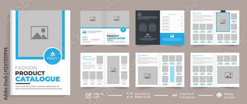 Modern Interior Design Portfolio Layout Template, Interior Design Magazine Layout for Home Decoration or Brand Identity. product catalogue template design or company furniture product catalog