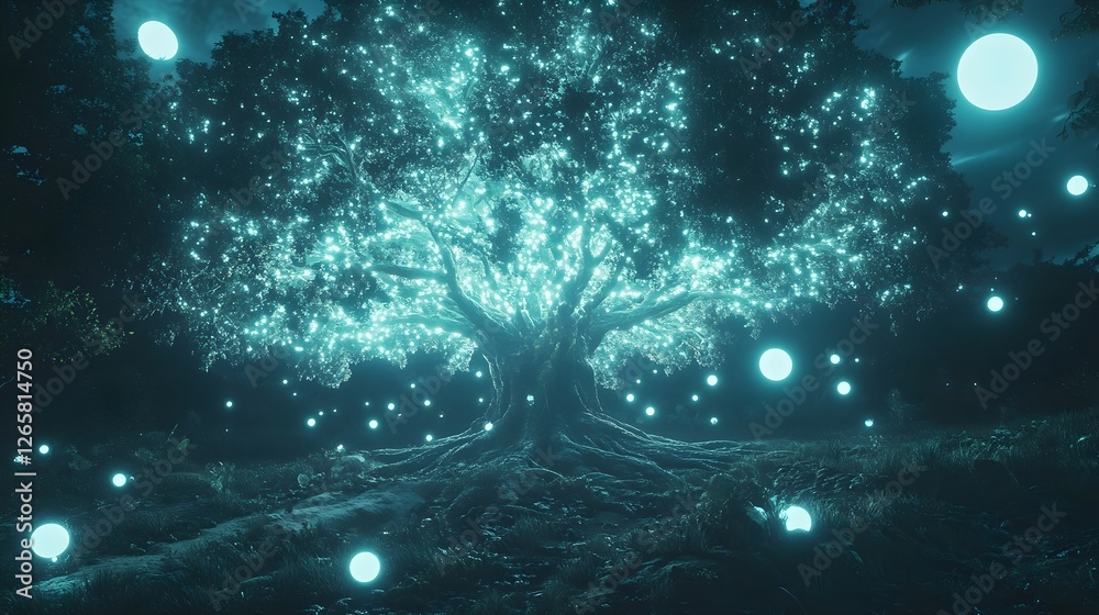 Obraz premium luminescent tree