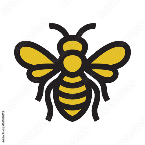 Flying Honeybee Vector Clipart – Premium Quality Bee Design for Digital and Print