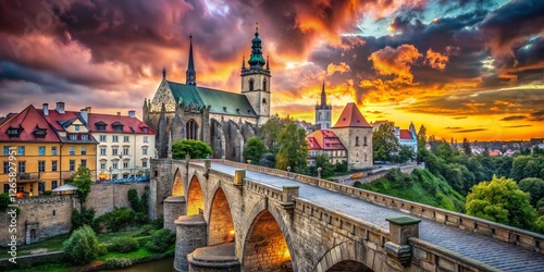 Gothic Bridge in Klodzko, Poland: Architectural Photography of St. John's Bridge