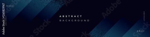 Blue premium linkedin banner abstract background design