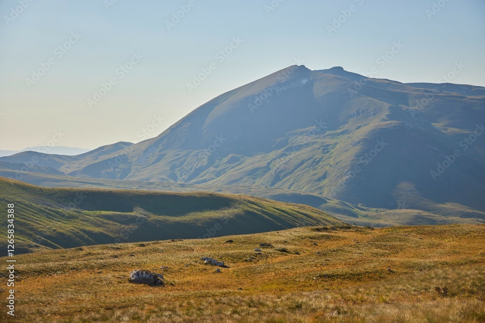 Fototapeta premium The Caucasian Biosphere Reserve. The high mountain of Oshten