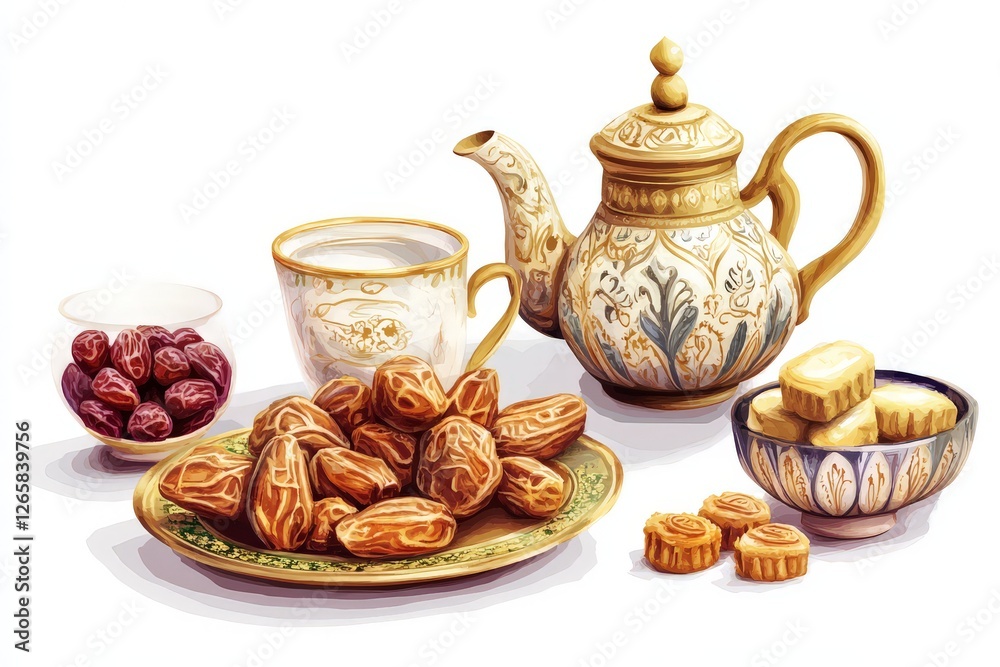 Elegant Ramadan-Themed Arrangement Elegant Ramadan-Themed Arrangement