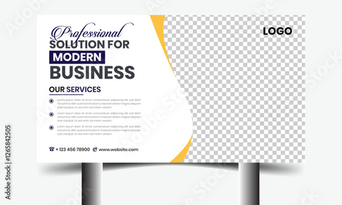 Creative Visual Vector Templet Layout Bill Board Design