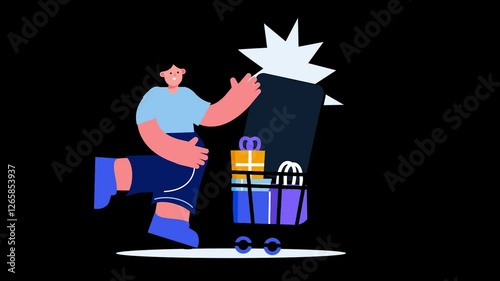 
Woman Shopping on Black Friday – Retail Sale and Discount Frenzy Concept

