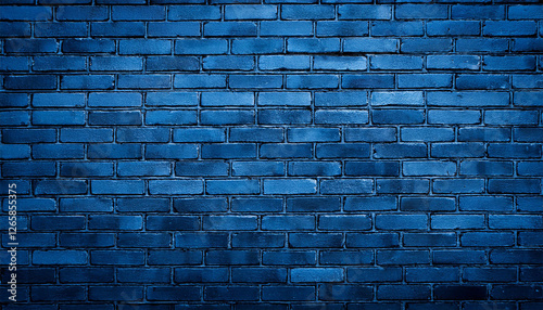 navy blue brick wall texture background vintage backdrop for design