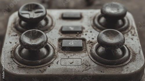 Close-up Dusty Vintage Game Controller photo