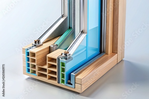 Insulated Double Glazing Window Cross Section - Energy Efficient Home Improvement