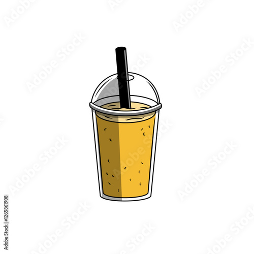vector illustration of paper cup