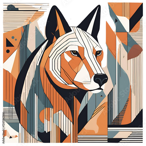 vector illustration of a cat