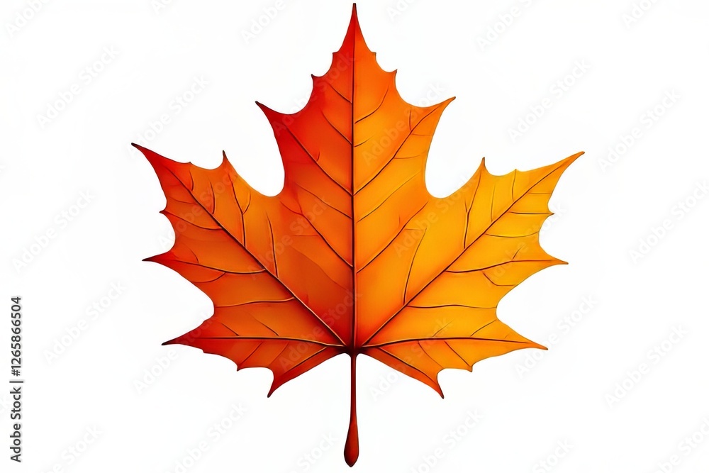 Obraz premium Vibrant Autumn Maple Leaf Image for Fall Backgrounds