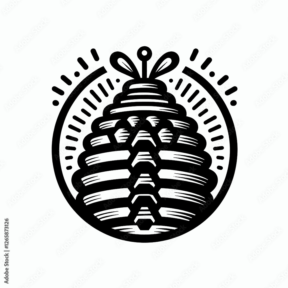 illustration, vector, image, art, art image, wallpaper, hive, bee, bee hive, logo bee, logo, icon, black and white illustration, vector, image, art, art image, wallpaper, hive, bee, bee hive, logo bee, logo, icon, black and white