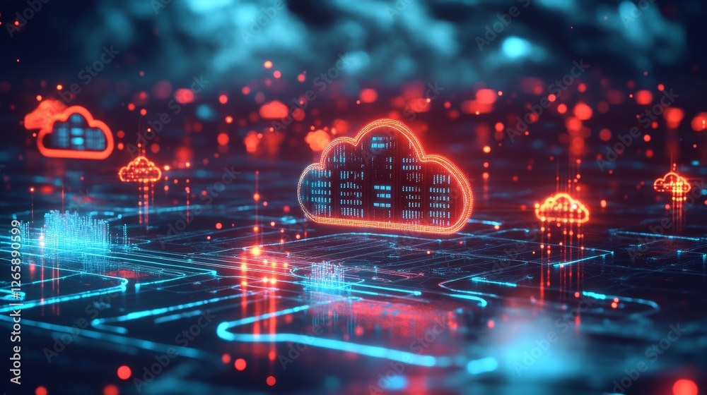 Enhancing digital networks with cloud computing visual effects online digital art virtual environment tech perspective cloud concepts Enhancing digital networks with cloud computing visual effects online digital art virtual environment tech perspective cloud concepts