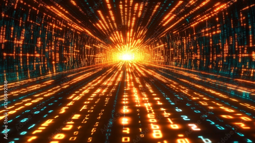 Exploring the glowing cyberspace streaming binary in digital realms Exploring the glowing cyberspace streaming binary in digital realms