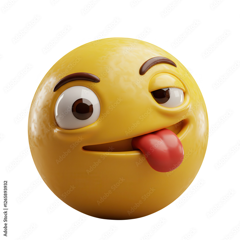 Fototapeta premium EMOGI SORRINDO FUNDO TRANSPARENTE