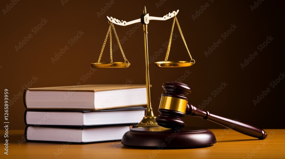 Wooden gavel and law books symbolize justice and legal authority. Wooden gavel and law books symbolize justice and legal authority.