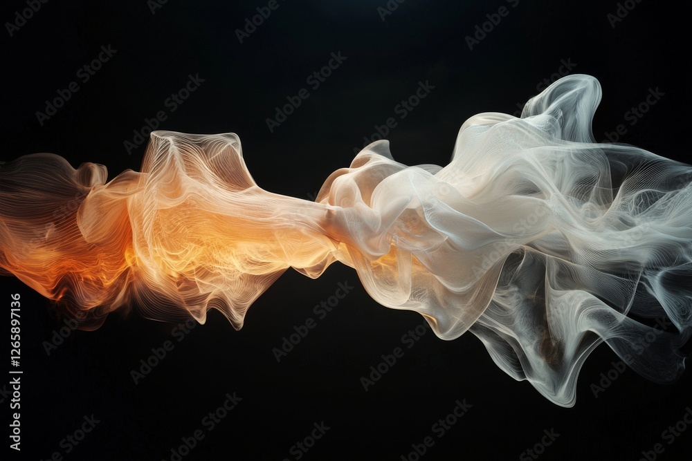 Fototapeta premium A dynamic 3D visual background featuring abstract sound waves and neon lines that evoke the concept of audio creativity through high-frequency motion and particle visualization