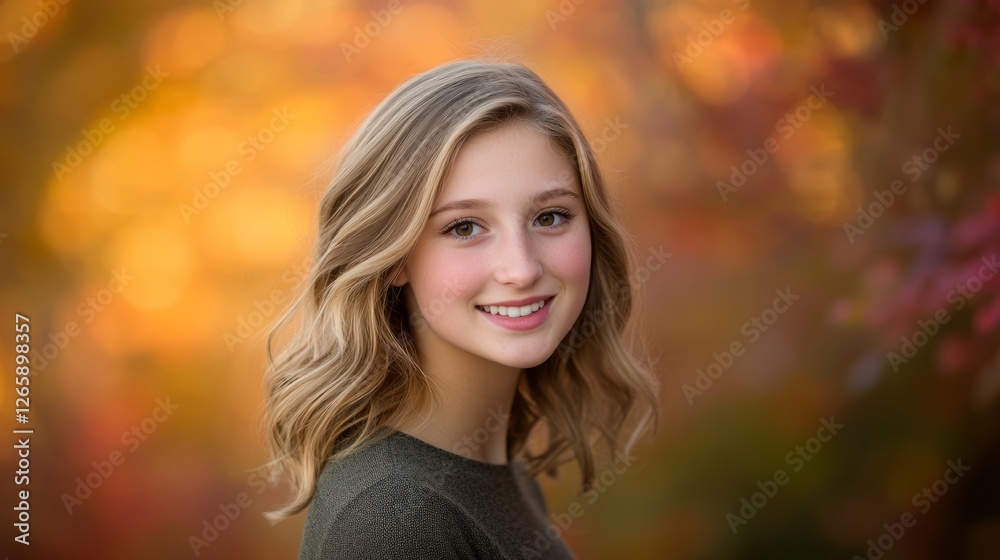Confident young woman smiling warmly, radiating positivity and self-assurance. Confident young woman smiling warmly, radiating positivity and self-assurance.