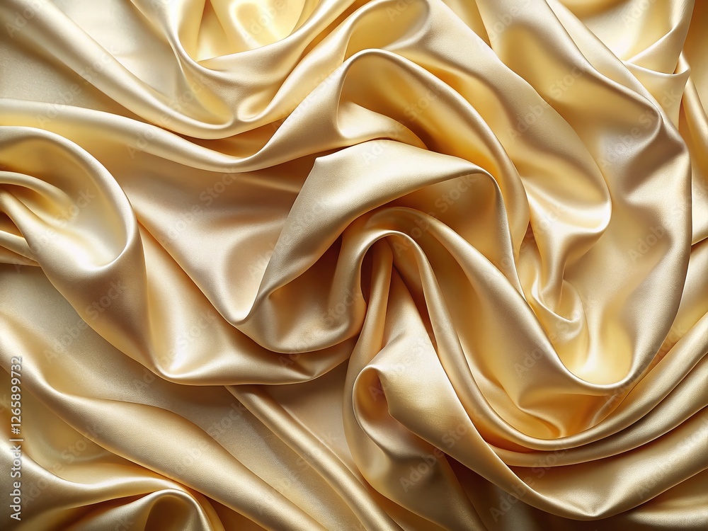 Luxurious Cream Silk Fabric Texture: Aerial Photography of Draped Textile Luxurious Cream Silk Fabric Texture: Aerial Photography of Draped Textile