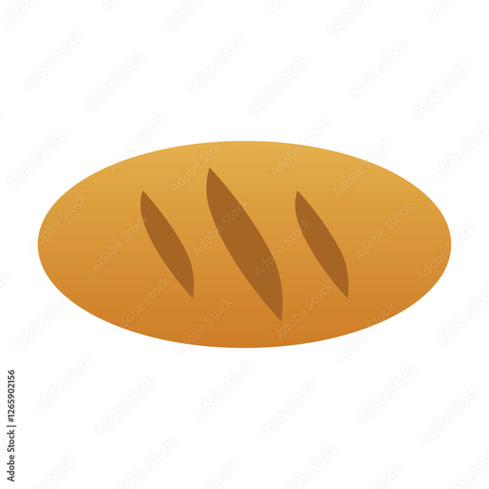 Loaf of bread isolated on white background Flat Vector illustration. French baguette icon. Concept of Bakery or Bread Prices. Healthy bread isolated on white background, traditional food sign symbol. Loaf of bread isolated on white background Flat Vector illustration. French baguette icon. Concept of Bakery or Bread Prices. Healthy bread isolated on white background, traditional food sign symbol.