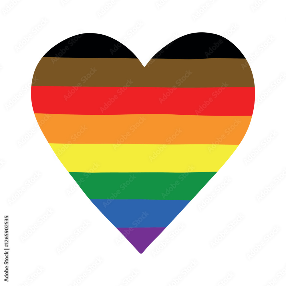Colorful heart shape Gay pride flag Happy pride day LGBTQ community Pride Month Vector hand drawn doodle for posters, stickers, logo, cards Colorful heart shape Gay pride flag Happy pride day LGBTQ community Pride Month Vector hand drawn doodle for posters, stickers, logo, cards