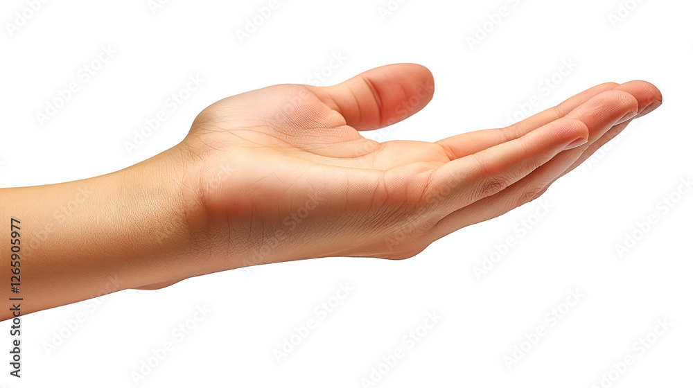 Open Palm Gesture Receiving and Giving, Isolated on White for Care and Help Themes, isolated on transparent background. Open Palm Gesture Receiving and Giving, Isolated on White for Care and Help Themes, isolated on transparent background.