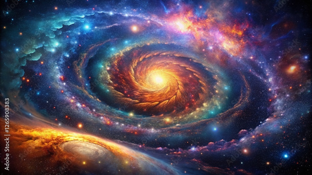 Macro Cosmic Nebula: Stardust and Celestial Dust Close-Up Macro Cosmic Nebula: Stardust and Celestial Dust Close-Up