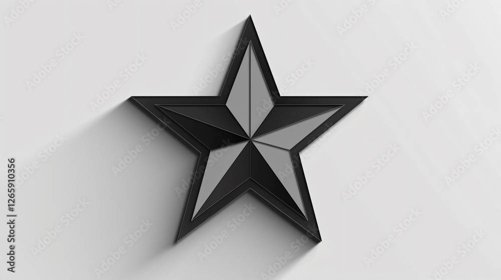 Black Star Shape Design Vector Illustration
