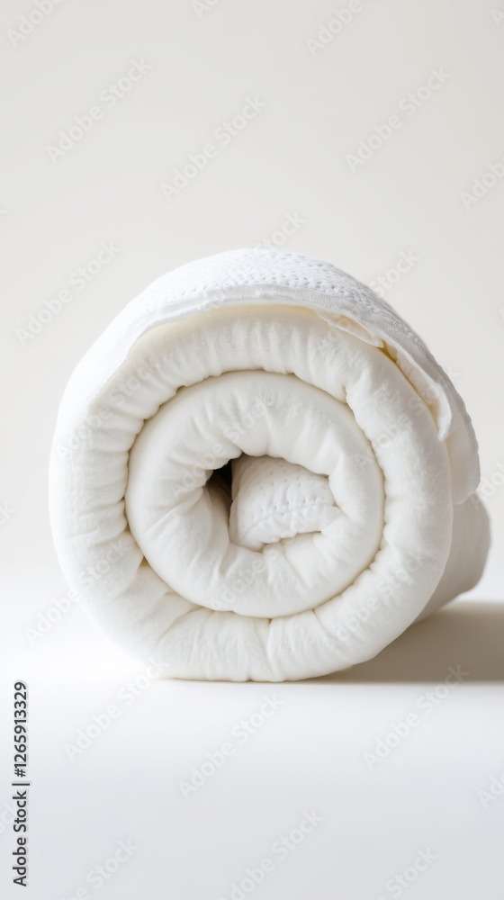 Cozy home essential: rolled up mattress for comfortable sleeping and easy storage Cozy home essential: rolled up mattress for comfortable sleeping and easy storage
