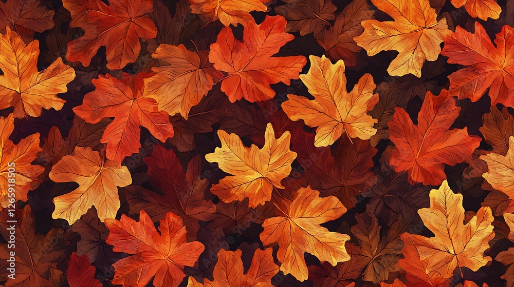 Autumn Maple Leaves Colorful Fall Foliage Autumn Maple Leaves Colorful Fall Foliage