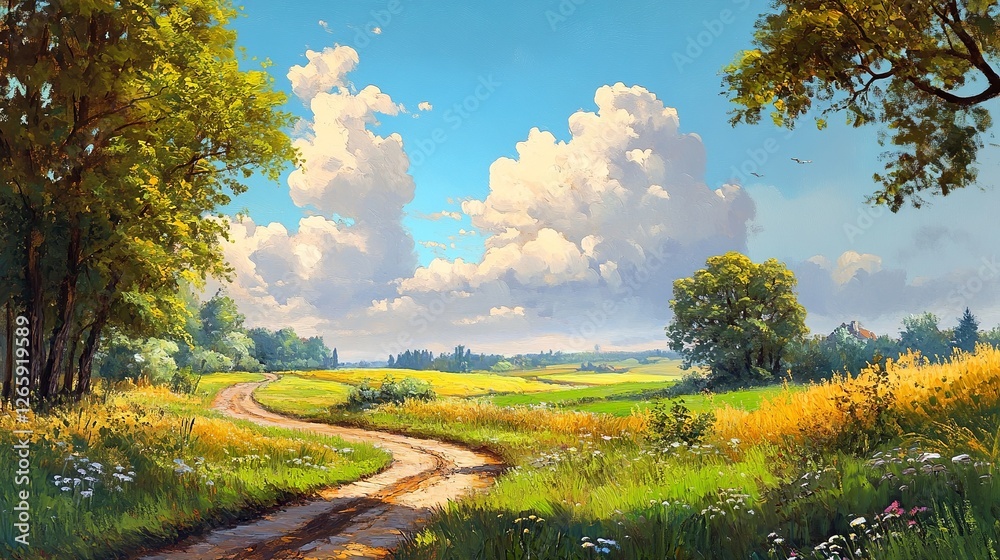 Fototapeta premium Sky background painting backgrounds outdoors.